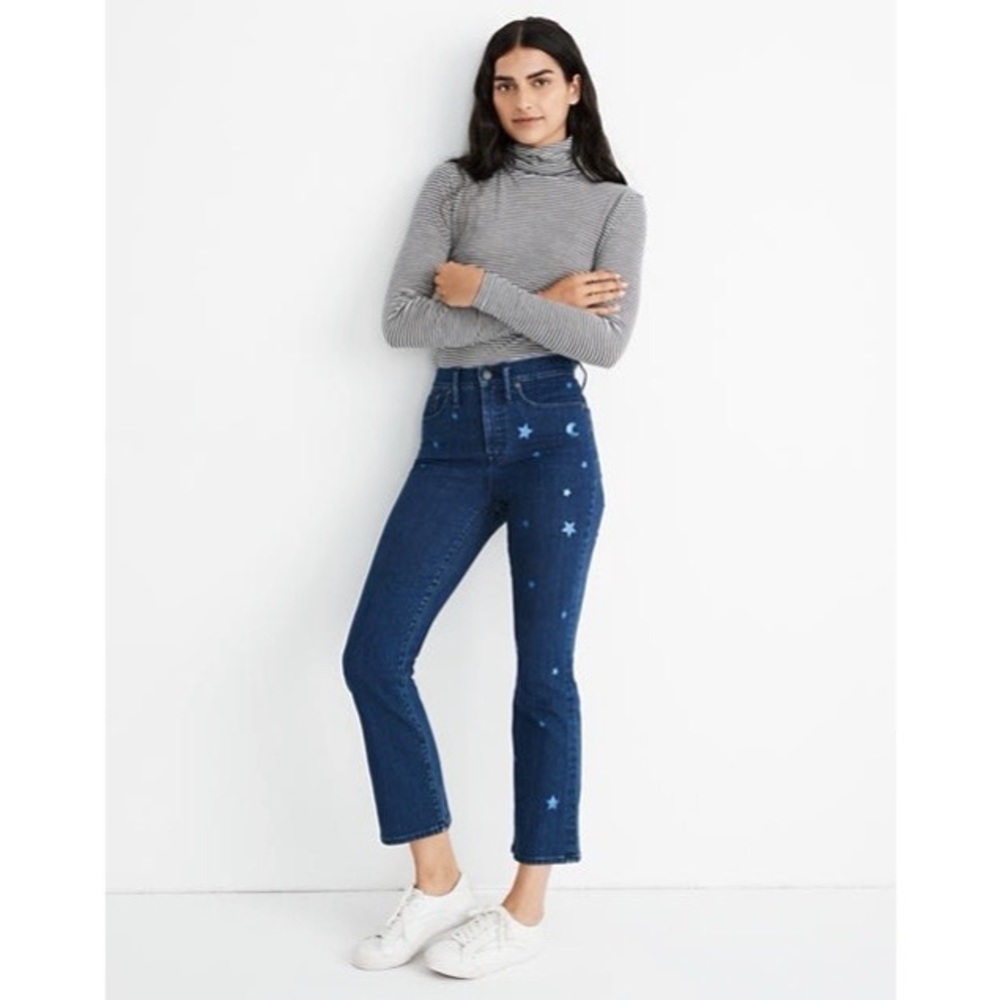 Never worn Cali Demi-Boot Jeans: Star Edition